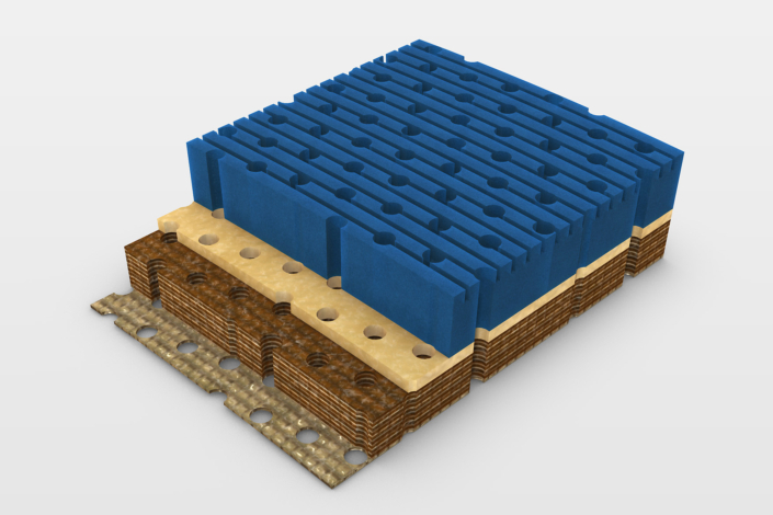 3D-Visualisierung Materialschnittbild