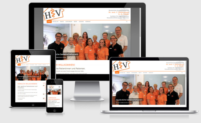 Responsive Webdesing Praxis Häußermann & Völzke