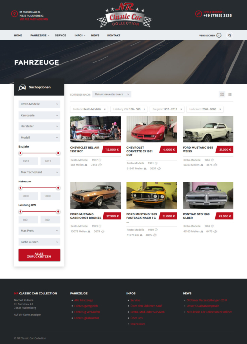 NR-Classic-Cars Fahrzeugsuche