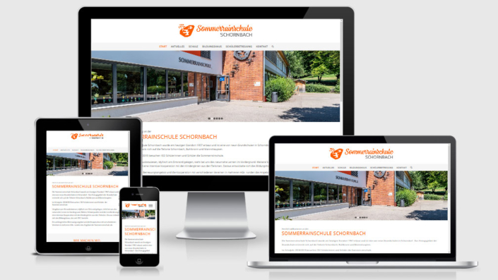 Responsive Webdesing Sommerrainschule Schornbach